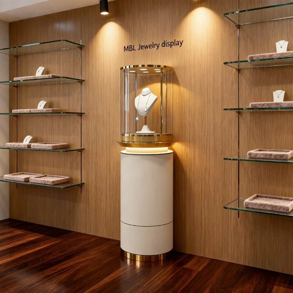 Watch Showcase With LED Lighting high quality